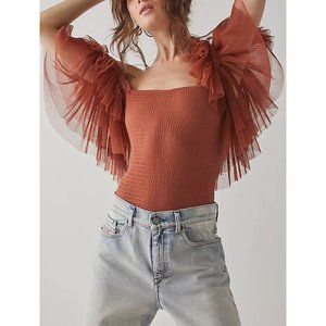 🆕 FREE PEOPLE Kill The Lights Bodysuit / Caldera